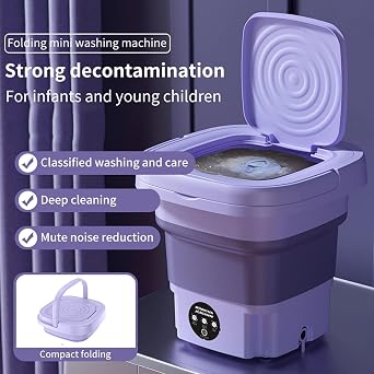 Portable Foldable Mini Washing Machine 6L