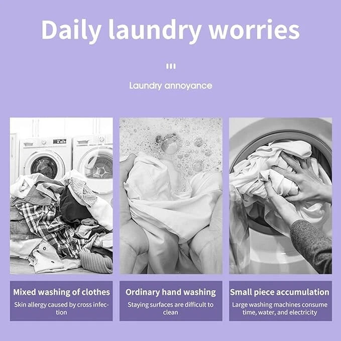 Portable Foldable Mini Washing Machine 6L