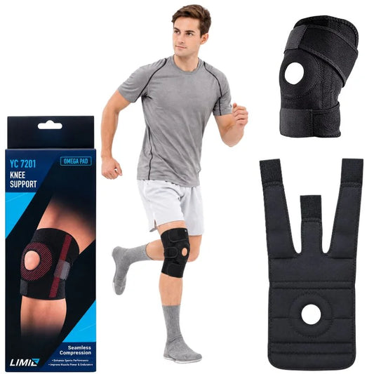 LIMID Knee Support | Model  YC 7201 |  Seamless Compression Knee Sleeve | Sports Knee Brace for Running, Cycling, Jumping & Gym